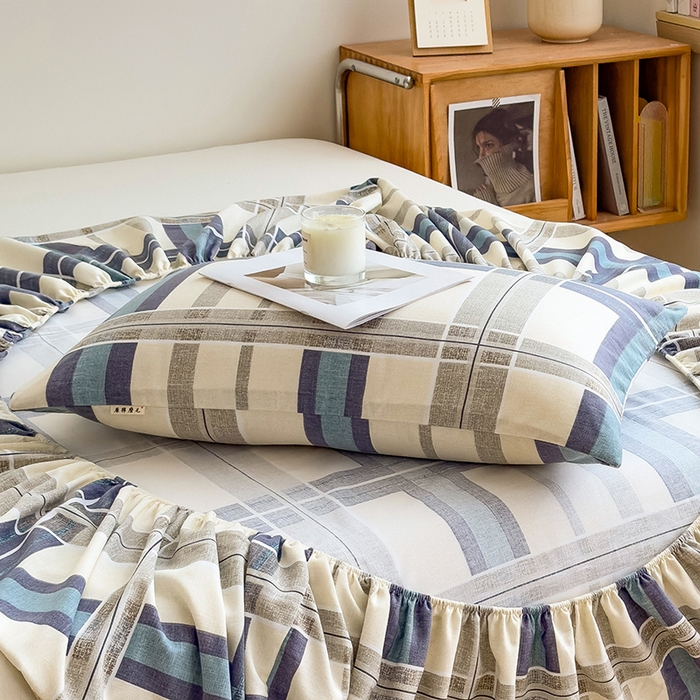 91家纺网 家纺一手货源 找家纺 芃成家纺 2024新款原棉加厚生态磨毛单枕套 莱茵格-米