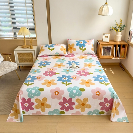 91家纺网 家纺一手货源 找家纺 （总）芃成家纺 2024新款原棉加厚生态磨毛单床单