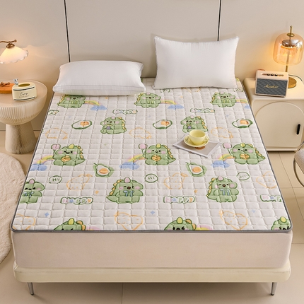 91家纺网 家纺一手货源 找家纺 （总）富威堡家纺 2025新款牛奶绒棉花床护垫可水洗床垫保暖薄床褥学生榻榻米垫子