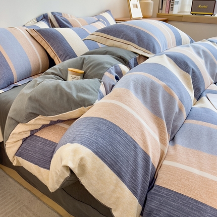 91家纺网 家纺一手货源 找家纺 （总）芃成家纺 2024新款原棉加厚生态磨毛单被套