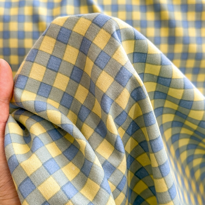 91家纺网 家纺一手货源 找家纺 芃成家纺 2024新款原棉加厚生态磨毛单枕套 蓝黄小格