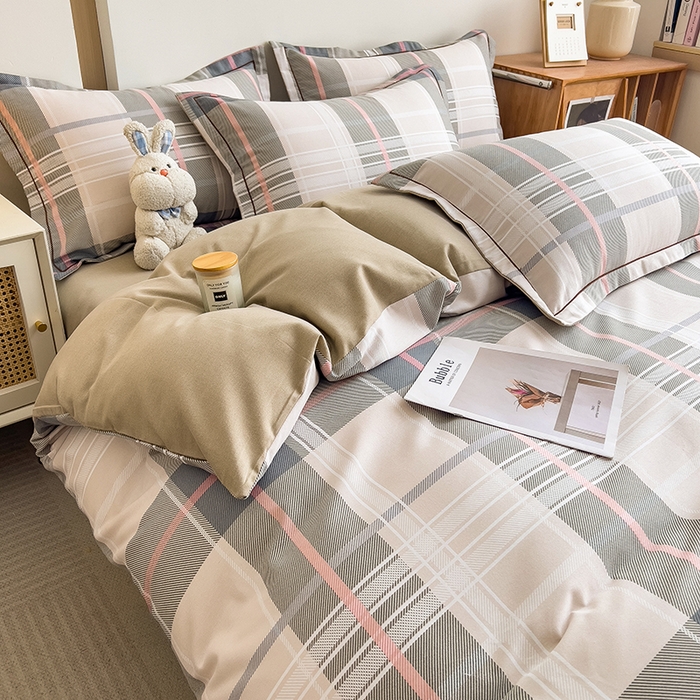 91家纺网 家纺一手货源 找家纺 芃成家纺 2024新款原棉加厚生态磨毛四件套 凯尼格