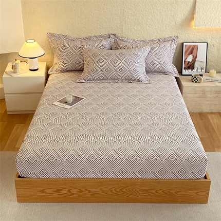 91家纺网 家纺一手货源 找家纺 （总）凯磊 2024新款AB版.生态磨毛印花系列单床笠