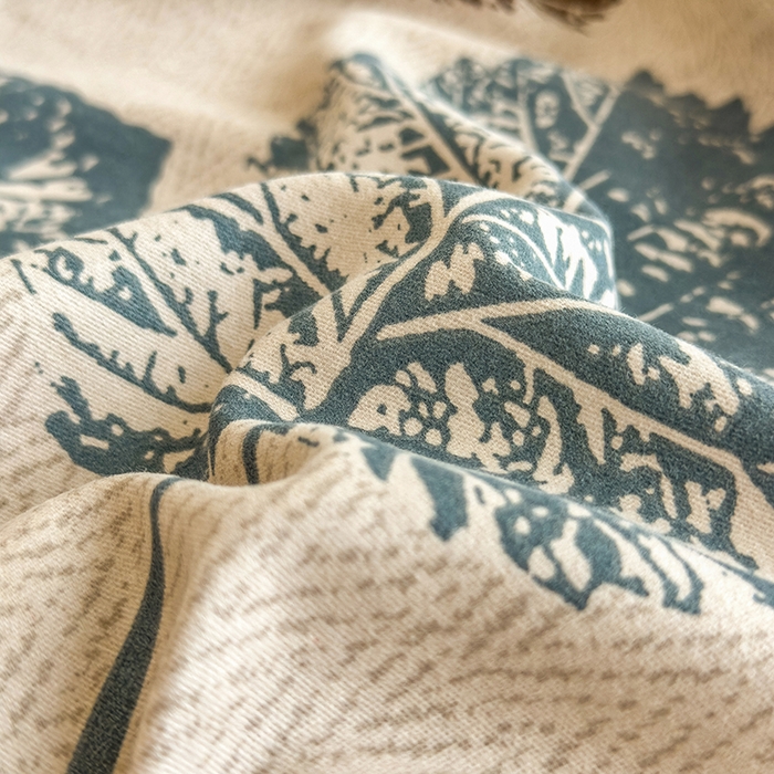 91家纺网 家纺一手货源 找家纺 芃成家纺 2024新款原棉加厚生态磨毛单枕套 叶语