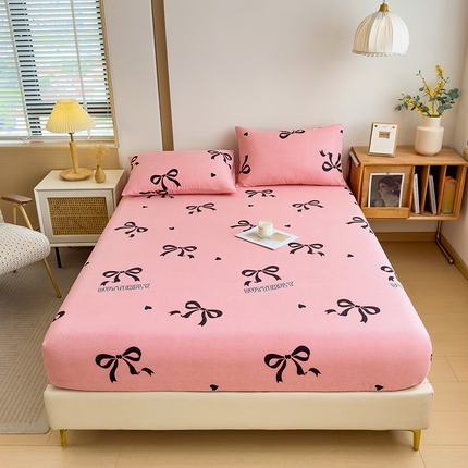 91家纺网 家纺一手货源 找家纺 （总）芃成家纺 2024新款原棉加厚生态磨毛单床笠