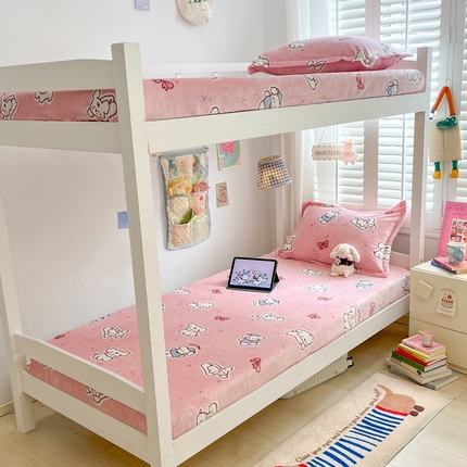 91家纺网 家纺一手货源 找家纺 （总）川悦生活 2024新款宿舍牛奶绒单床笠