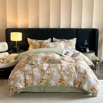 91家纺网 家纺一手货源 找家纺 （总）涵宸家纺 2024新款全棉磨毛数码印花四件套