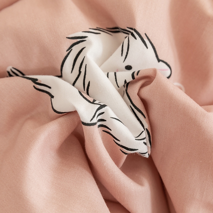 91家纺网 家纺一手货源 找家纺 莱福仕家纺 2024新款全棉13070四季被冬被被子被芯 猫咪宝贝