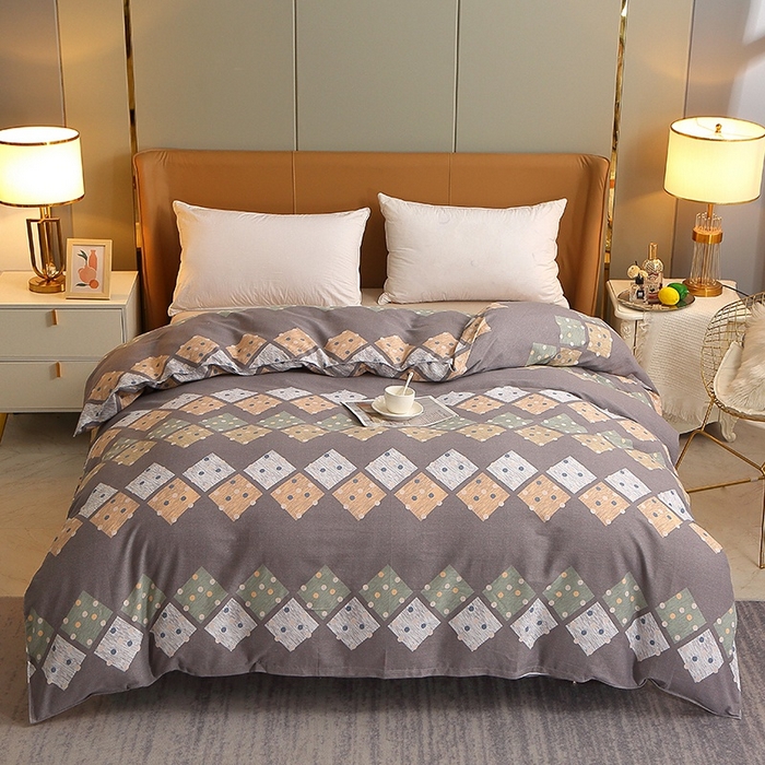 91家纺网 家纺一手货源 找家纺 晶缦家纺 2024新款典雅系-全棉活性磨毛多规格单品被套 寻梦