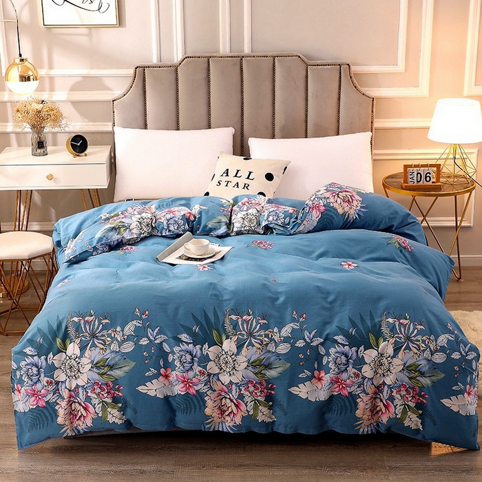 91家纺网 家纺一手货源 找家纺 晶缦家纺 2024新款典雅系-全棉活性磨毛多规格单品被套 夜来香