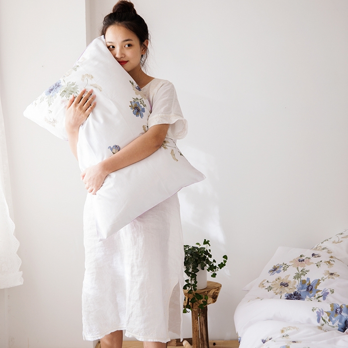 91家纺网 家纺一手货源 找家纺 莱福仕家纺 2024新款全棉13070四季被冬被被子被芯 花开曼舞