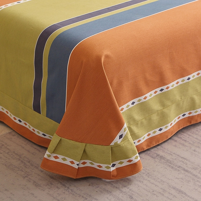 91家纺网 家纺一手货源 找家纺 晶缦家纺 2024新款典雅系-全棉活性磨毛多规格单品床单 印象空间