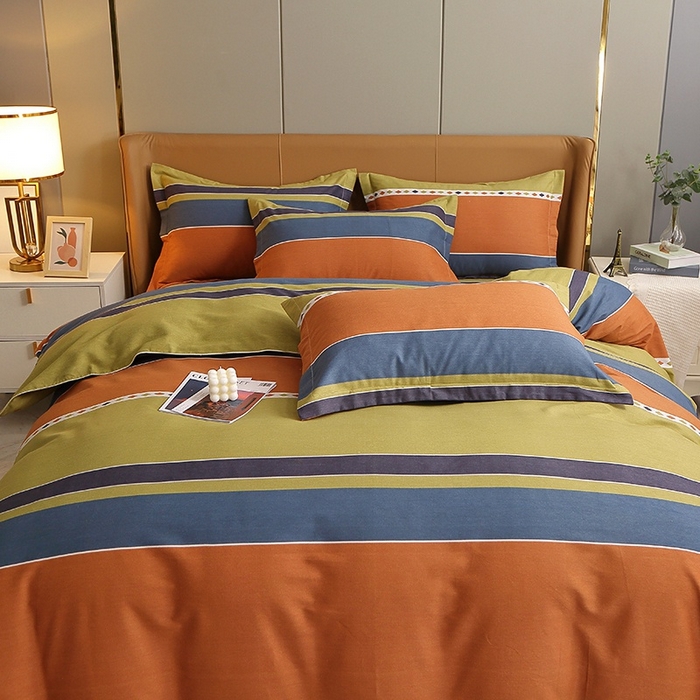 91家纺网 家纺一手货源 找家纺 晶缦家纺 2024新款典雅系-全棉活性磨毛多规格四件套 印象空间