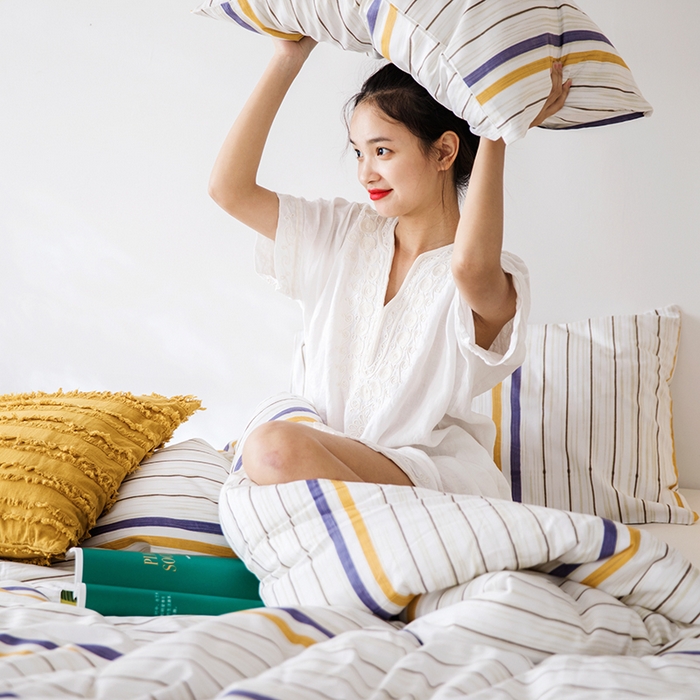 91家纺网 家纺一手货源 找家纺 莱福仕家纺 2024新款全棉13070四季被冬被被子被芯 小时光