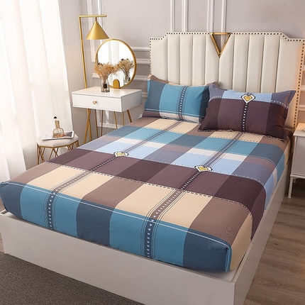 晶缦家纺 2024新款典雅系-全棉活性磨毛多规格单品床笠 爱的国度