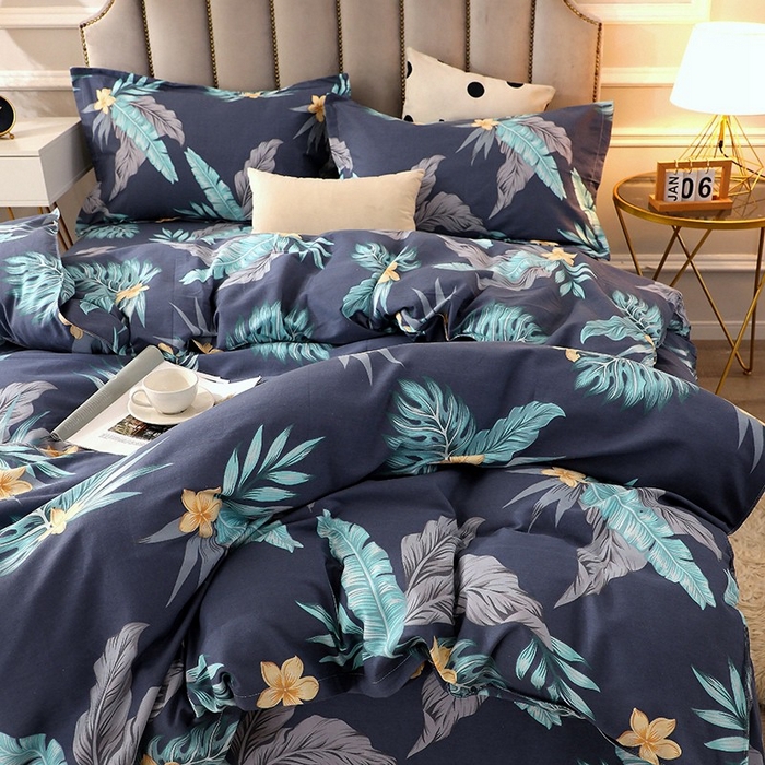 91家纺网 家纺一手货源 找家纺 晶缦家纺 2024新款典雅系-全棉活性磨毛多规格单品被套 热带罗林