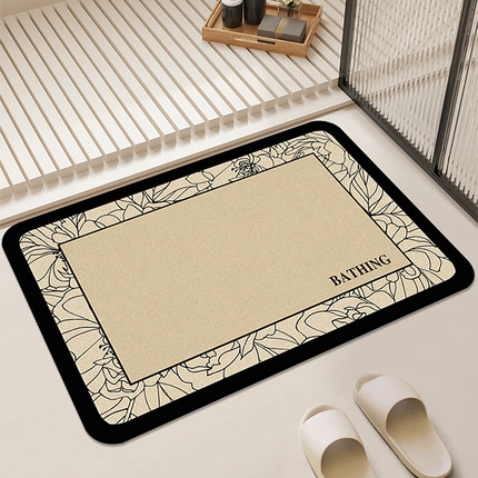 91家纺网 家纺一手货源 找家纺 （总）卡初家居（原微来） 2025新款奶油风硅藻泥吸水地垫