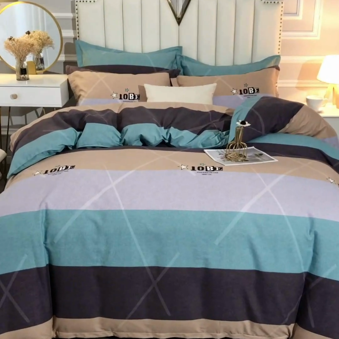 91家纺网 家纺一手货源 找家纺 晶缦家纺 2024新款典雅系-全棉活性磨毛多规格四件套 曼哈顿