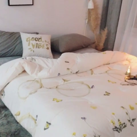 91家纺网 家纺一手货源 找家纺 莱福仕家纺 2024新款全棉13070四季被冬被被子被芯 写意巴黎