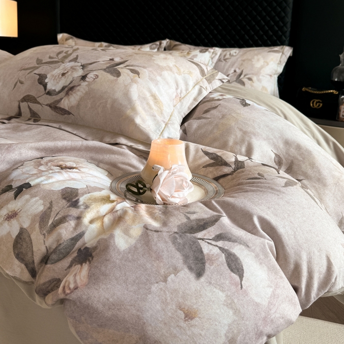 91家纺网 家纺一手货源 找家纺 涵宸家纺 2024新款全棉磨毛数码印花四件套 米莉亚-米