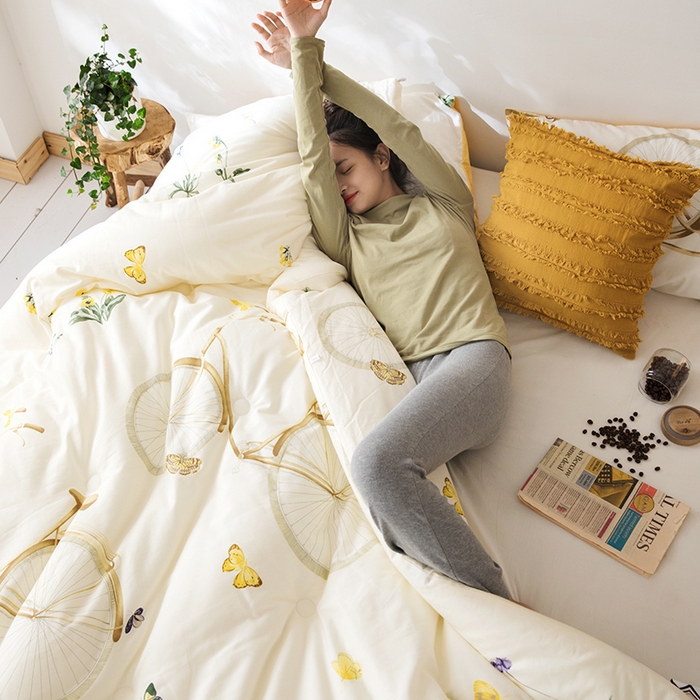 91家纺网 家纺一手货源 找家纺 莱福仕家纺 2024新款全棉13070四季被冬被被子被芯 写意巴黎