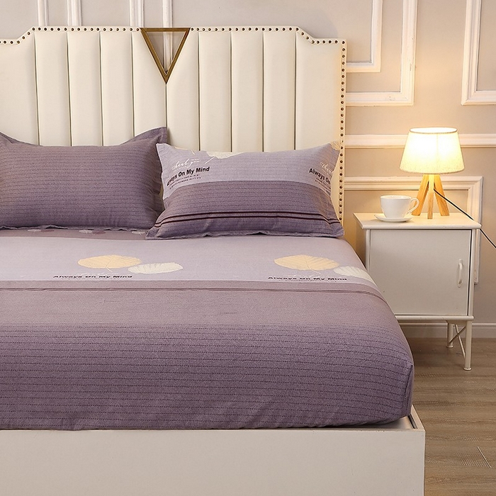 91家纺网 家纺一手货源 找家纺 晶缦家纺 2024新款典雅系-全棉活性磨毛多规格单品床笠 漫步时光灰