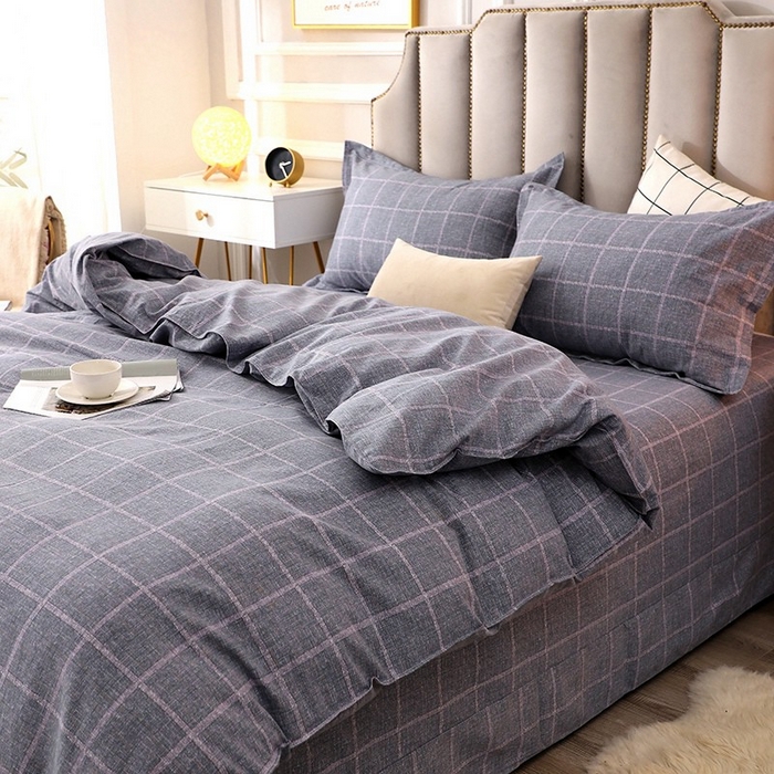 91家纺网 家纺一手货源 找家纺 晶缦家纺 2024新款典雅系-全棉活性磨毛多规格四件套 艺术格林