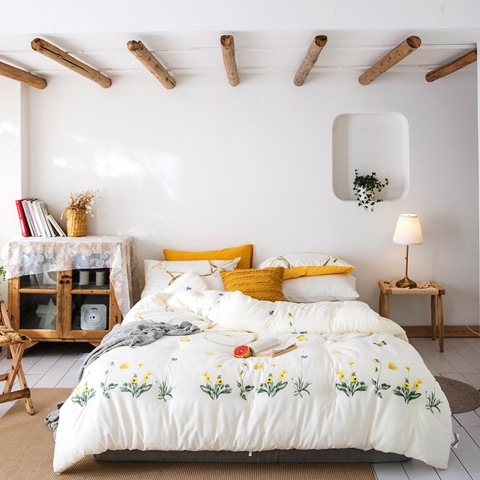 91家纺网 家纺一手货源 找家纺 莱福仕家纺 2024新款全棉13070四季被冬被被子被芯 写意巴黎