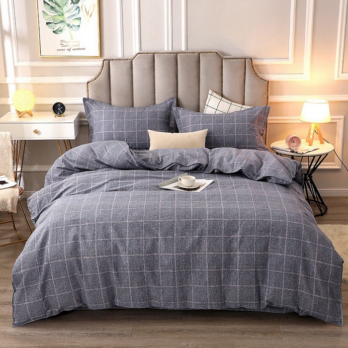 91家纺网 家纺一手货源 找家纺 晶缦家纺 2024新款典雅系-全棉活性磨毛多规格四件套 艺术格林