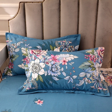 91家纺网 家纺一手货源 找家纺 晶缦家纺 2024新款典雅系-全棉活性磨毛多规格单品枕套 夜来香