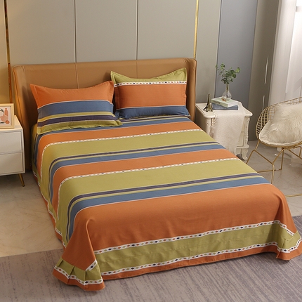 91家纺网 家纺一手货源 找家纺 晶缦家纺 2024新款典雅系-全棉活性磨毛多规格单品床单 印象空间