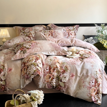 91家纺网 家纺一手货源 找家纺 （总）宜代光年 2024新款数码印花全棉磨毛四件套（产品控价小三件228，标准268，加大278，床笠款278）