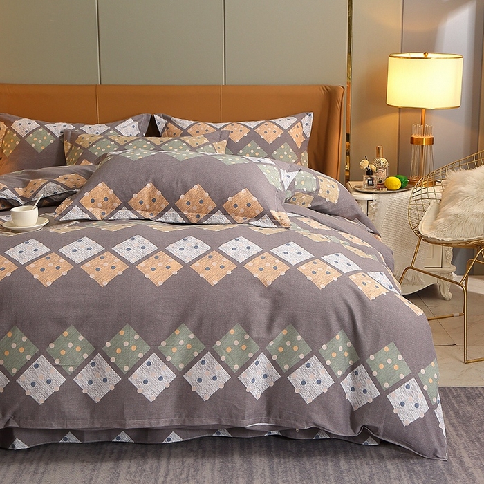 91家纺网 家纺一手货源 找家纺 晶缦家纺 2024新款典雅系-全棉活性磨毛多规格单品被套 寻梦