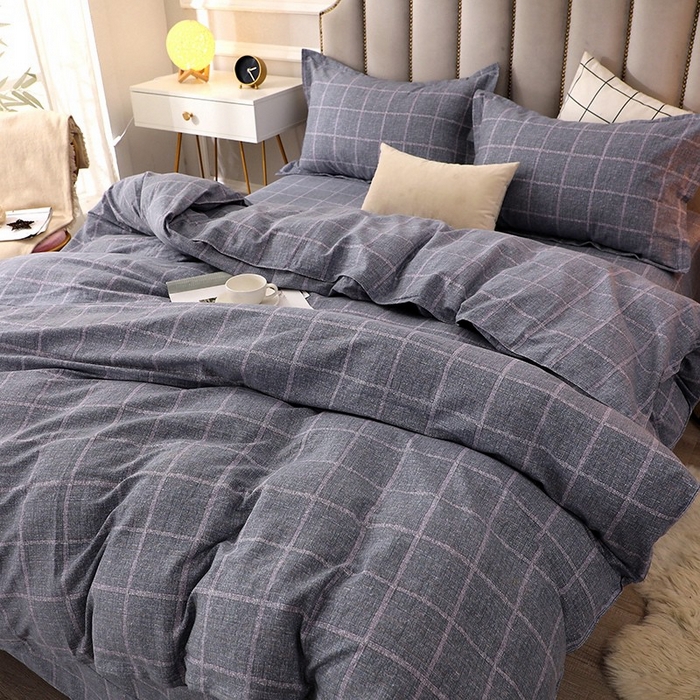 91家纺网 家纺一手货源 找家纺 晶缦家纺 2024新款典雅系-全棉活性磨毛多规格四件套 艺术格林