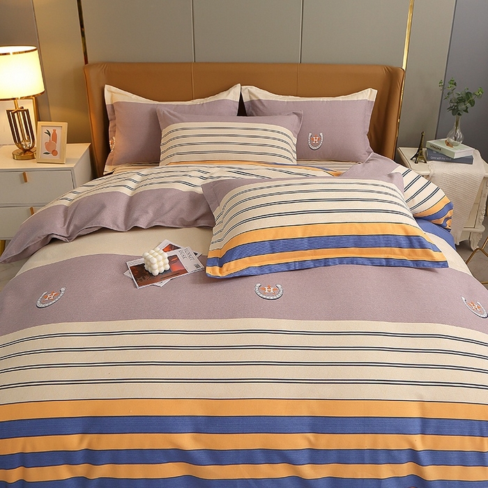 91家纺网 家纺一手货源 找家纺 晶缦家纺 2024新款典雅系-全棉活性磨毛多规格四件套 觅彩