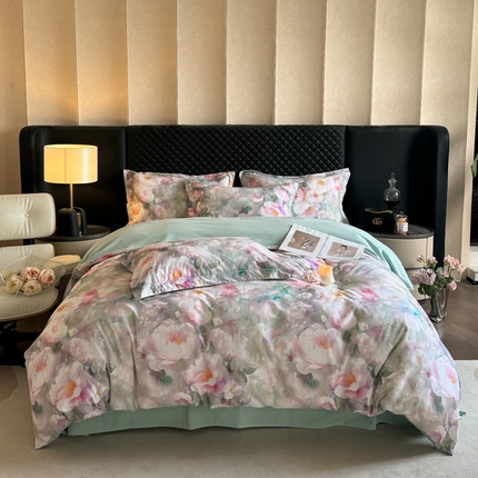 91家纺网 家纺一手货源 找家纺 （总）涵宸家纺 2024新款全棉磨毛数码印花四件套