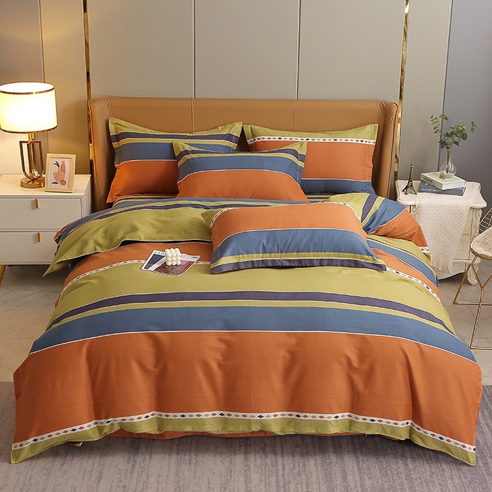 91家纺网 家纺一手货源 找家纺 晶缦家纺 2024新款典雅系-全棉活性磨毛多规格单品被套 印象空间