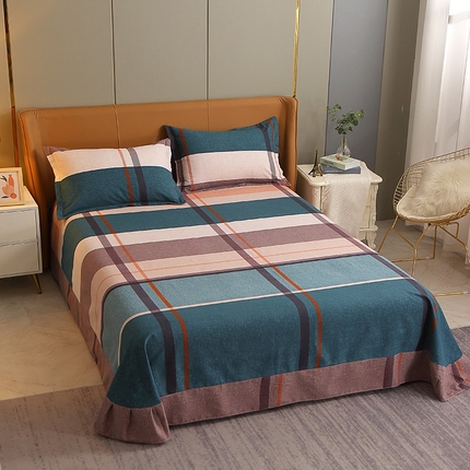 晶缦家纺 2024新款典雅系-全棉活性磨毛多规格单品床单 悠悠岁月