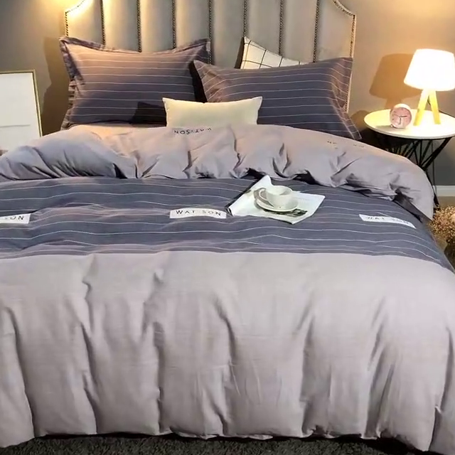 91家纺网 家纺一手货源 找家纺 晶缦家纺 2024新款典雅系-全棉活性磨毛多规格四件套 沃森