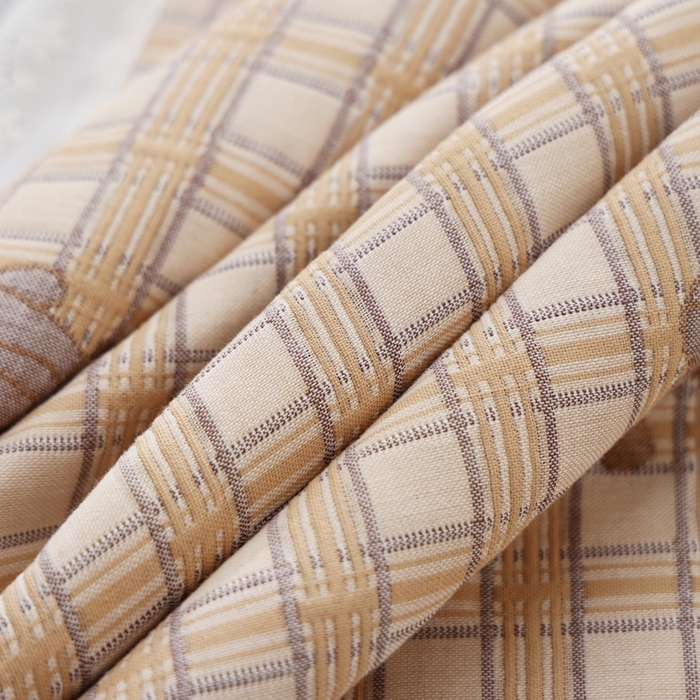 91家纺网 家纺一手货源 找家纺 朴尔家纺-毛巾被 2024新款韩版小碎花边全棉四层纱布枕巾 动物格-咖