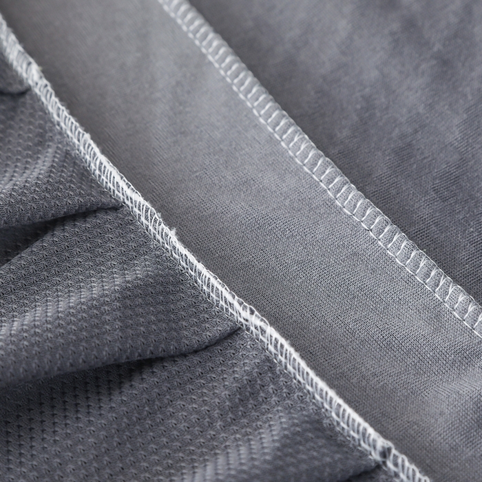 91家纺网 家纺一手货源 找家纺 千彤沙发垫 2024新款拉华绒人字纹系列裙边椅子套 裙边-人字纹-深灰