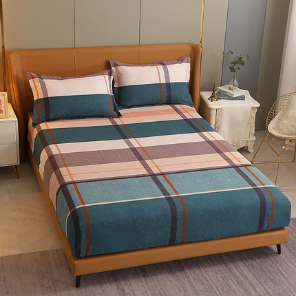 91家纺网 家纺一手货源 找家纺 （总）2024新款典雅系·活性全棉磨毛床笠 加厚保暖印花纯棉磨毛床笠单床笠单品床笠单件斜纹