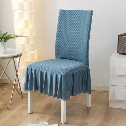 91家纺网 家纺一手货源 找家纺 （总）千彤沙发垫 2024新款拉华绒人字纹系列裙边椅子套