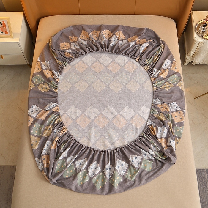 91家纺网 家纺一手货源 找家纺 晶缦家纺 2024新款典雅系-全棉活性磨毛多规格单品床笠 寻梦