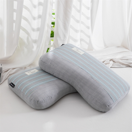 91家纺网 家纺一手货源 找家纺 （总）织布人 202新款荞麦枕全棉提花睡眠科技肩颈养护枕全荞麦壳枕头+枕芯