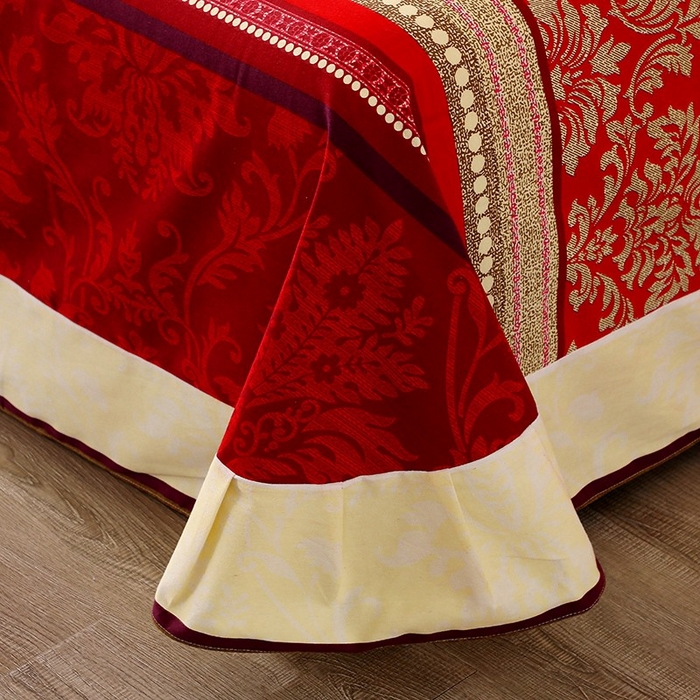 91家纺网 家纺一手货源 找家纺 晶缦家纺 2024新款典雅系-全棉活性磨毛多规格单品床单 唐之韵