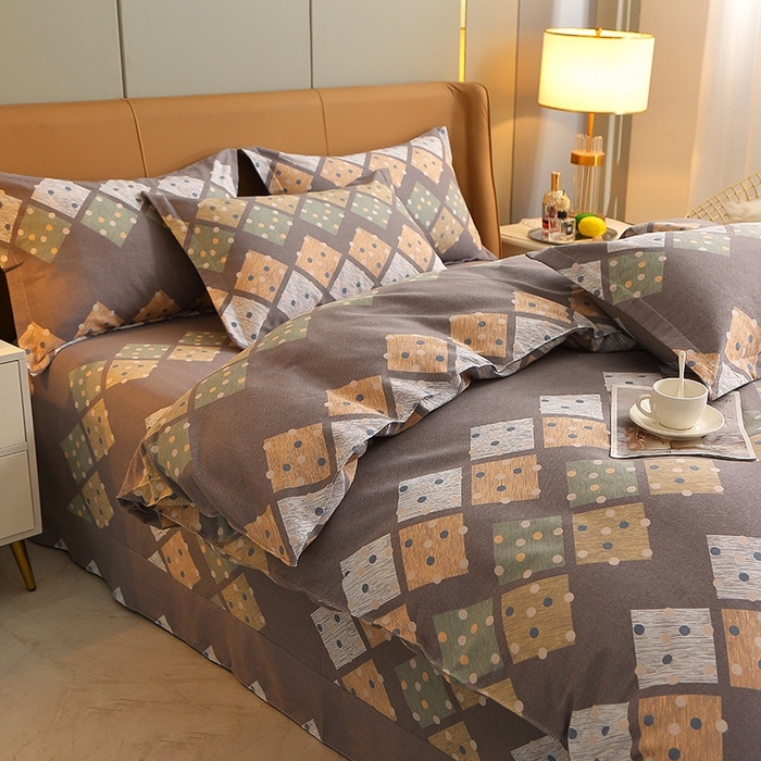 91家纺网 家纺一手货源 找家纺 晶缦家纺 2024新款典雅系-全棉活性磨毛多规格单品被套 寻梦