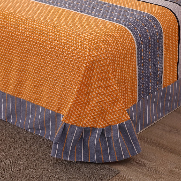 91家纺网 家纺一手货源 找家纺 晶缦家纺 2024新款典雅系-全棉活性磨毛多规格单品床单 一鹿相伴