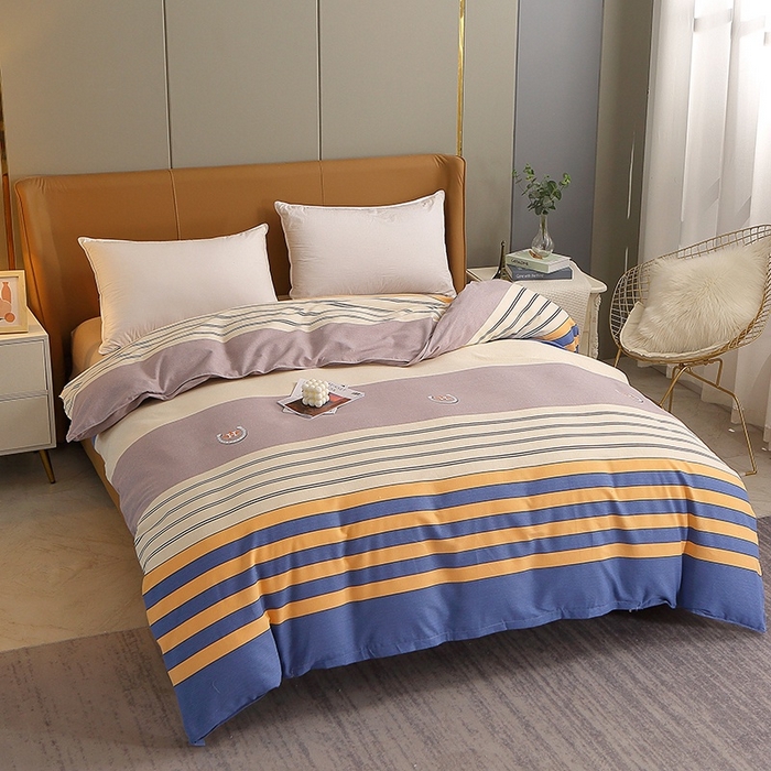 91家纺网 家纺一手货源 找家纺 晶缦家纺 2024新款典雅系-全棉活性磨毛多规格单品被套 觅彩