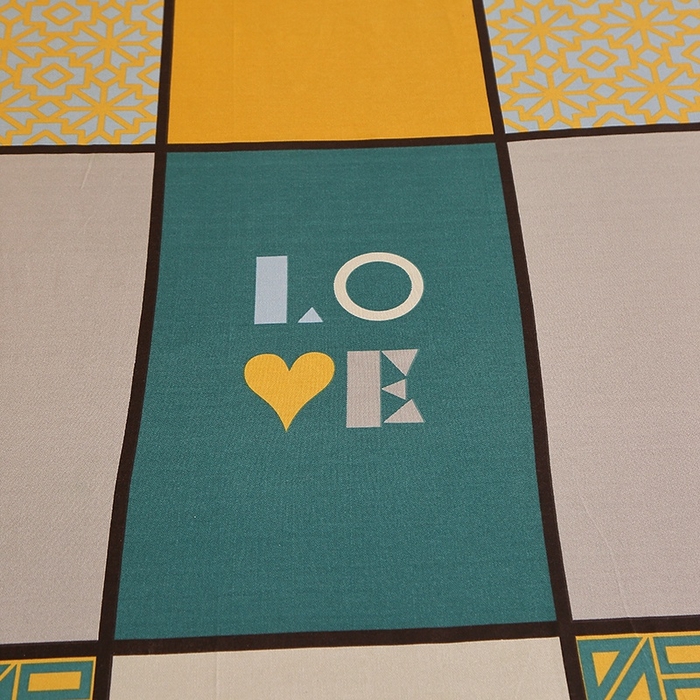 91家纺网 家纺一手货源 找家纺 晶缦家纺 2024新款典雅系-全棉活性磨毛多规格单品床单 心灵驿站蓝